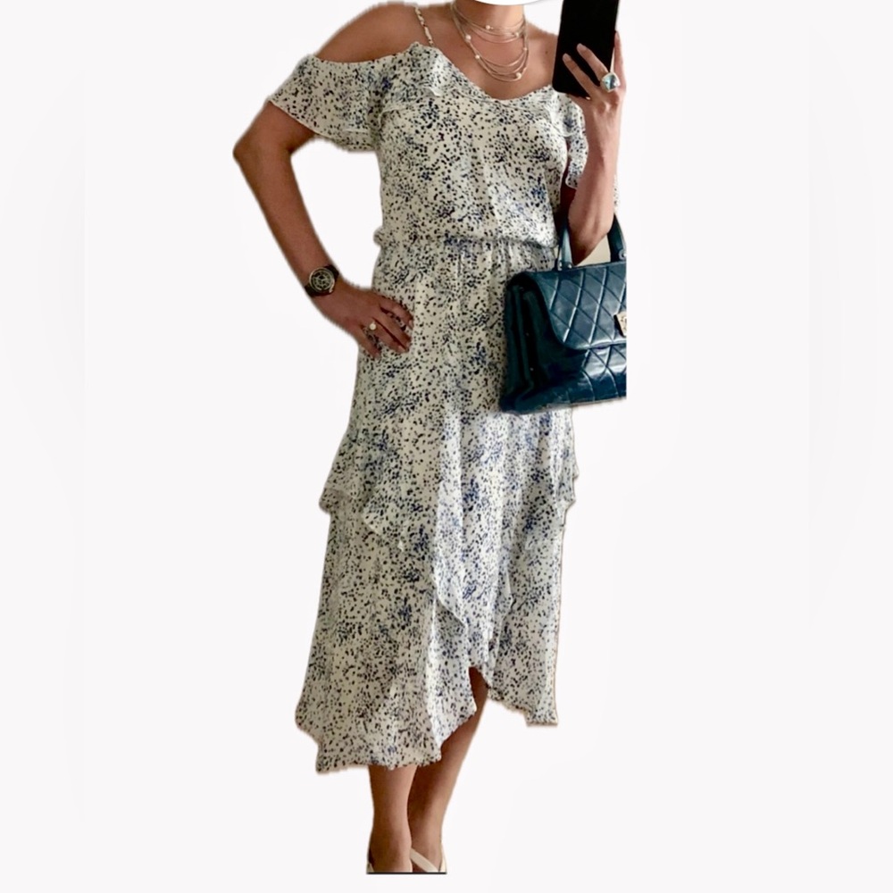 Parker midi dress. Material:Spring Scatters. Small